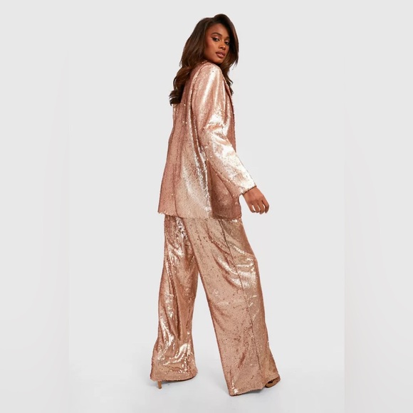 Matte Sequin Blazer/Pant Set (US 2) - Picture 2 of 11